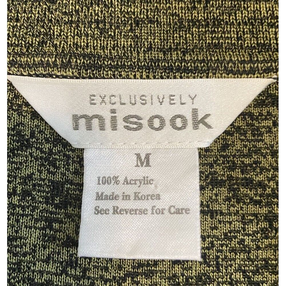 Exclusively Misook Womens Acrylic Sweater Cardigan One Button‎ Collar Medium - Picture 3 of 8